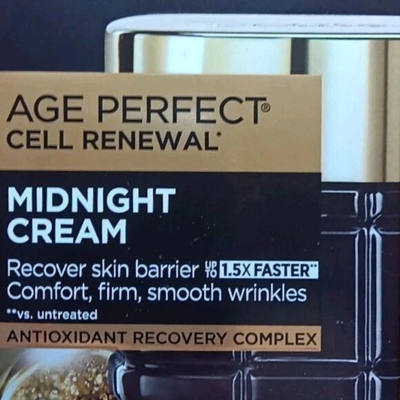 L'OREAL PARIS AGE PERFECT CELL RENEWAL MIDNIGHT CREAM ANTIOXIDANT COMPLEX! 1.7OZ - Picture 8 of 11